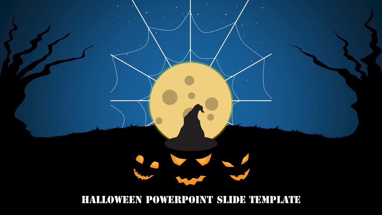 halloween powerpoint slide template